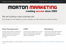 Tablet Screenshot of mortonmarketing.com